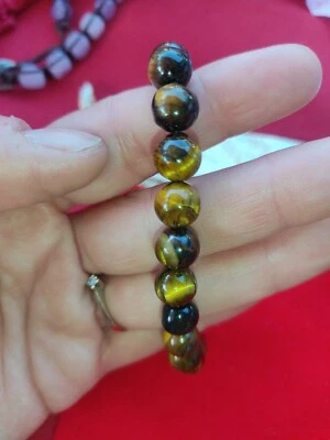 Bracciale In Occhio Di Tigre Regolabile  - Immagine 1 di 4