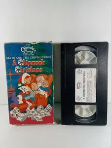 The Chipmunk Library A Chipmunk Christmas VHS RARE HTF - Picture 1 of 9
