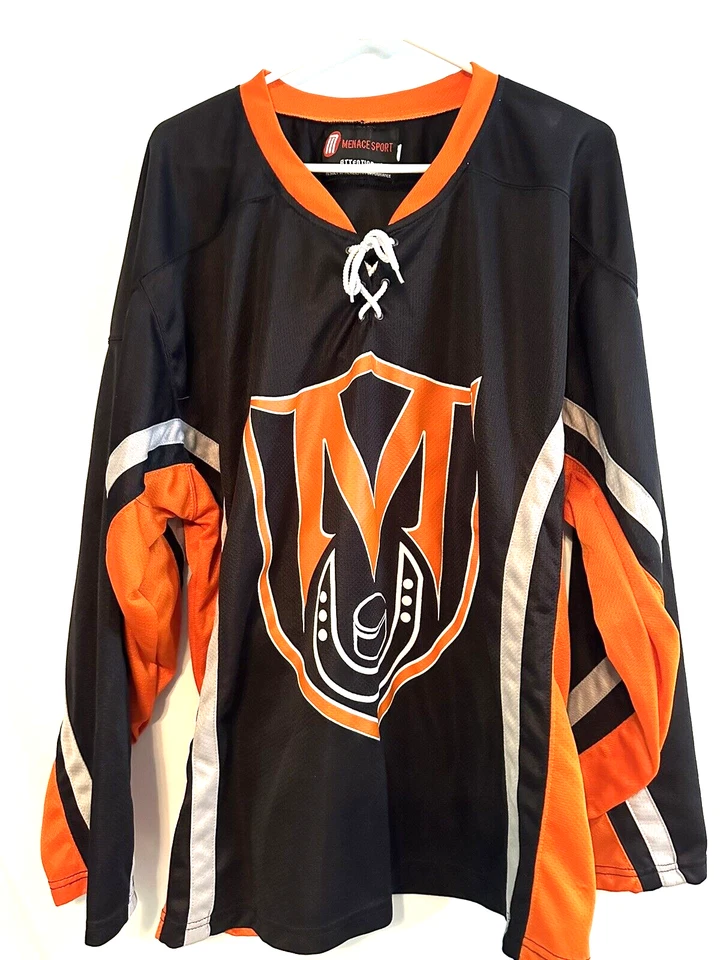 Camiseta deportiva de hockey amenaza disfraz de Halloween grande para hombre Foto 1 de 4