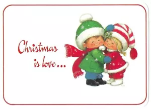 "Christmas Is Love, Loving Thoughts" Broad Greetings PC~6" x 4 1/4" 1215C - Picture 1 of 2