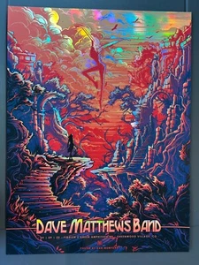 Dave Matthews Band DMB Poster 9/9/22 Fiddler's Green Greenwood Village, CO FOIL - Bild 1 von 15