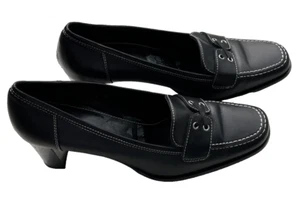 Coach Kassidy Black Leather Women's Size 9.5, 3" Block Heel - Imagen 1 de 14