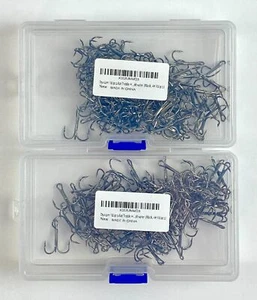 Dyxssm Drillinge Angelhaken Triple 4# schwarz 100 Stück pro Packung 2er Set - Bild 1 von 5