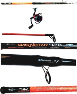 combo canna surfcasting lancio 200g mulinello pesca mare spiaggia fondo - Foto 1 di 4