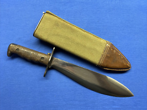 ORIGINAL US SPRINGFIELD MODEL 1910 BOLO KNIFE & SCABBARD
