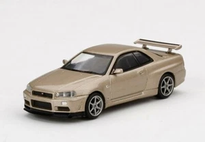 Mini GT No 348 1/64 Nissan Skyline GT-R (R34) M-Spec Silica Breath MiB - Picture 1 of 3