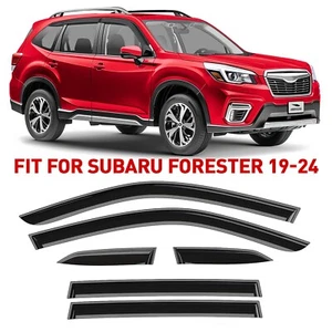 Side Window Deflectors Rain Guards for 2019-2024 Subaru Forester (Base, Premium) - Picture 1 of 9