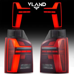FULL LED RED Rear Lights For VW Multivan T5 LED 2003-2015 W/Animation LH+RH UK - Picture 1 of 12