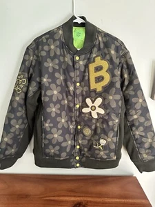 Giacca unisex Cash By Cash App Bitcoin Bomber Streetwear verde taglia S - Foto 1 di 18