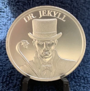 2oz Dr. Jekyll & Mr. Hyde Silbermedaille Vintage Horror Serie #3 nur 301 geprägt - Bild 1 von 5