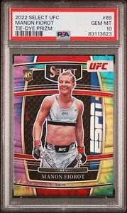2022 Panini UFC Select Manon Fiorot RC Rookie Tie-Dye Prizm Psa 10 Bevölkerung 2 - Bild 1 von 5