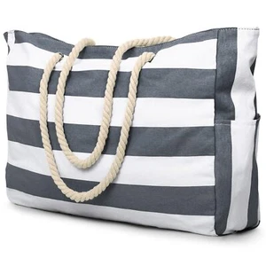 Becokan Beach Bag Large Beach Tote Bag for Women Waterproof Sandproof Swim Po... - Picture 1 of 8