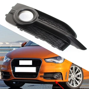 Left Front Bumper Fog Light Grille Black For AUDI A1 8X 2011-14 Honeycomb - Picture 1 of 6