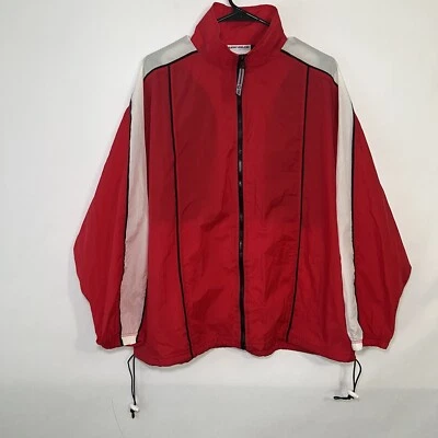 Vintage Kathy Ireland Active Full Zip Windbreaker Jacket Women Size XL Red Nylon - Image 1 of 4