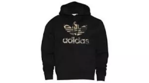 Adidas Men's Classic Tref Pullover Hoodie Black Camo Size 2XL NEW WITH TAGS! - Picture 1 of 2