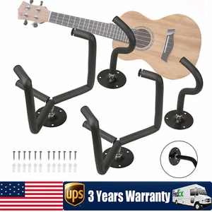 Horizontal Guitar Wall Mount Hanger Stand Holder Hook wall Display Bass 2 Packs - Picture 1 of 13