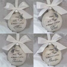 Angel In Heaven Hanging Ornament Family Pendant Feather Ball Memorial Ornament