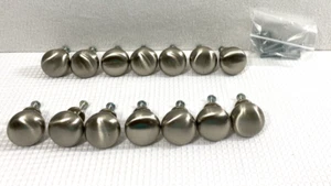 14 Silver Metal Cabinet Knobs Dresser Drawer Door Pull Handles Home Decor - Picture 1 of 10