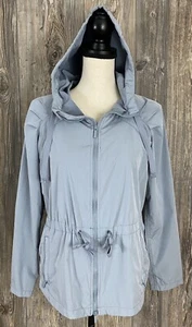 Gap Jacket Women's XS Lightweight Spring/Fall Light Blue Poly/Nylon Hooded - Picture 1 of 7