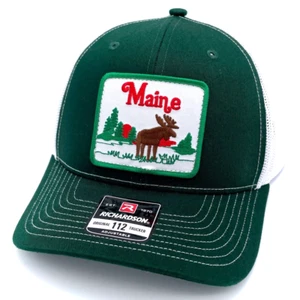 Cappello patch vintage State of MAINE - Cappello da camionista Richardson 112 - caccia all'aperto - Foto 1 di 8