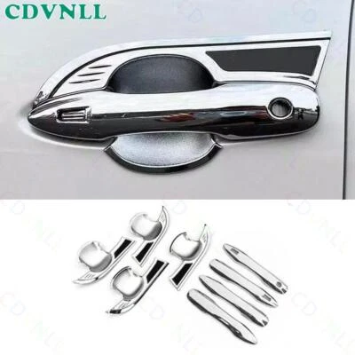 For Toyota Venza Harrier 2021-24 Chrome Silver Side Door Handle Bowl Frame Trim - Imagem 1 de 4