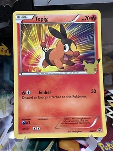 Pokemon TCG JUMBO Tepig First Partner 25th Anniversary Celebrations BW02 - Picture 1 of 3