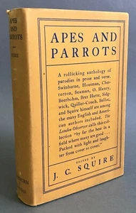 J.C. Squire Apes and Parrots: An Anthology of Parodies Washburn & Thomas 1929 - Imagen 1 de 12