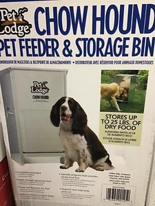 PET LODGE ~ Chow Hound ~ Pet Feeder & Storage Bin ~ NEW - Picture 1 of 4