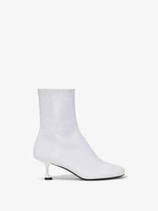 Proenza Schouler kitten heels white lambskin ankle bootie size 39 - Picture 1 of 4