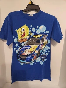 Camiseta de Bob Esponja 2003 Nascar Racing Champions Jimmie Johnson dibujos animados talla pequeña - Imagen 1 de 6