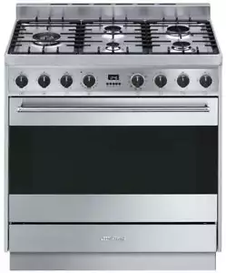 Smeg 90cm 126L Freestanding Oven/Stove CS95GMXNA - EX-DISPLAY | Sydney Only - Picture 1 of 5