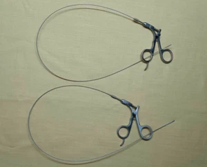 2pc Hysteroscopy Urology Flexible Alligator 5FR 60cm Reusable Instruments - Picture 1 of 8