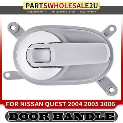 Nuevo conductor delantero gris con moldura cromada manija de puerta interior para Nissan Quest 04-06 Foto 1 de 4