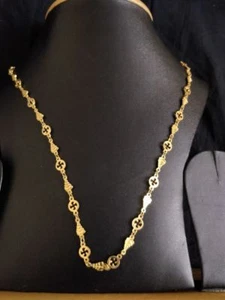 Indian Ethnic 22k Gold Plated Designer kids men women Party Wear 22" Long Chain - Foto 1 di 3