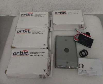 Лот из 4 Orbit PC-1P проводной фотоэлемент 500 Вт фотоэлектрический контроль 120V - Изображение 1 из 4