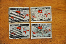 Very nice lot of 4 used Canadian stamps, Imperial Penny Postage
