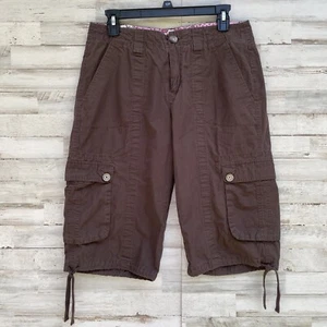 Gitano brown capri shorts Utility pants buttoned pockets Size 8 Rn72882 - Picture 1 of 23