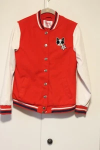 Girl's Justice Girl Squad Varsity Coat Red White Blue Girls 12/14 Spring Fall - Picture 1 of 7