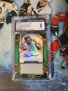 2024 Topps Triple Threads Autograph Jumbo Relics Steve Garvey Emerald CGC 9 MINT - Picture 1 of 3