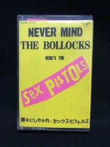 Sex Pistols Never Mind the Bullocks Cassette Tape VCW-1731 Japan 1982 - Picture 1 of 10