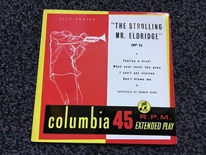 ROY ELDRIDGE - THE STROLLING MR ELDRIDGE 1956 UK EP COLUMBIA CLEF SEB 10036 VG+ - Picture 1 of 4