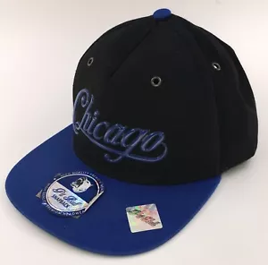 New Vintage Chicago Pit Bull Cap Hat Blue And Black, Snap Back One Size Fits All - Picture 1 of 6