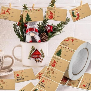 500x Christmas Gift Tags - GiftsTags for Christmas Presents Wrapping Paper~ - Bild 1 von 6