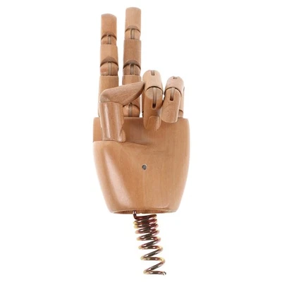  Kunstzeichnung Handmodell Künstler Holzpuppe Figur Holz bewegliche linke Hand - Bild 1 von 4