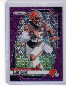 David Njoku 2024 Panini Prizm Purple Disco Prizm/49 Cleveland Browns - Imagen 1 de 2