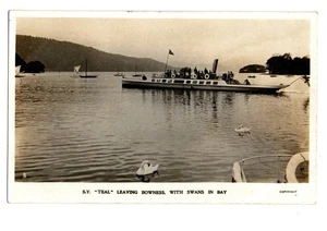 Furness Railway. S.Y. Teal leaving Bowness. R/P by Raphael Tuck. Cumbria. - Picture 1 of 1