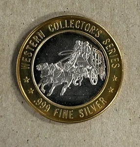 SAM'S TOWN, TUNICA, MS "WESTERN SERIES: STAGECOACH" SILVER STRIKE IN CAPSULE - Picture 1 of 2
