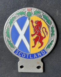 SCHOTTLAND SCHOTTISCH SALTIRE & RAPANT LÖWE EMAILLE OLDTIMER ABZEICHEN EMBLEM ABZEICHEN - Bild 1 von 6