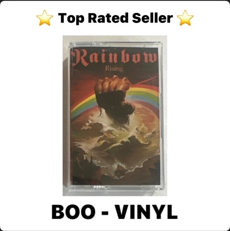 Rainbow Rising Blavkmore’s Rainbow Cassette Tape Rare Canadian Issue EX / EX Foto 1 de 4