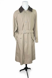 Trench cappotto Forest Club Rainforest 42R kaki doppiopetto cintura collo pelle - Foto 1 di 8